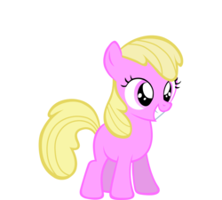 Size: 3037x2729 | Tagged: safe, artist:aborrozakale, oc, oc only, oc:puppysmiles, earth pony, pony, fallout equestria, fallout equestria: pink eyes, g4, fanfic art, female, filly, high res, simple background, solo, transparent background, vector