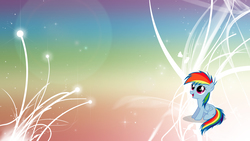 Size: 1920x1080 | Tagged: safe, artist:capt-nemo, artist:unfiltered-n, edit, rainbow dash, pony, g4, abstract background, female, filly, filly rainbow dash, solo, wallpaper, wallpaper edit, windswept mane, younger