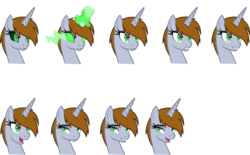 Size: 6000x3713 | Tagged: safe, artist:magister39, oc, oc only, oc:littlepip, alicorn, pony, fallout equestria, alicorn oc, alicornified, bedroom eyes, expressions, fanfic, fanfic art, female, horn, mare, open mouth, race swap, simple background, smiling, solo, teeth, transparent background