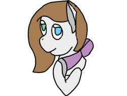 Size: 1600x1200 | Tagged: source needed, safe, artist:speckles, oc, oc only, oc:speckles, earth pony, pony, bow, bust, heterochromia, simple background, smiling, solo, transparent background