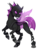 Size: 700x900 | Tagged: safe, artist:tenderlumpkins, oc, oc only, oc:azira gardner, changeling, changeling oc, female, purple changeling, smiling, solo