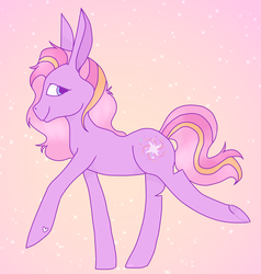 Size: 2214x2326 | Tagged: safe, artist:php29, derpibooru exclusive, twinkle twirl, earth pony, pony, g3, dancing, female, gradient background, high res, looking back, solo, underhoof