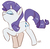 Size: 2192x2145 | Tagged: safe, artist:sharkam0, rarity, pony, unicorn, g4, cute, eyes closed, female, high res, mare, profile, raribetes, simple background, solo, white background