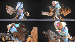 Size: 1920x1080 | Tagged: safe, artist:satv12, trixie, pony, unicorn, g4, 3d, female, mech, solo