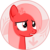 Size: 2200x2200 | Tagged: safe, artist:arifproject, oc, oc only, oc:downvote, pony, derpibooru, g4, arif's circle vector, bust, circle, crying, derpibooru ponified, downvote's downvotes, hairclip, high res, meta, ponified, simple background, solo, transparent background, vector