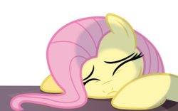 Size: 4800x3000 | Tagged: safe, artist:s.guri, fluttershy, pony, boutique depression, cute, eyes closed, female, mare, sad, shyabetes, simple background, solo, tired, transparent background, vector