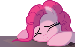 Size: 4800x3000 | Tagged: safe, artist:s.guri, pinkie pie, pony, canterlot boutique, g4, boutique depression, cute, diapinkes, female, mare, sad, simple background, solo, transparent background, vector, when she doesn't smile