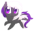 Size: 1065x974 | Tagged: safe, artist:siggie740, oc, oc only, oc:nightwalker, bat pony, pony, chibi, cute, heart eyes, simple background, solo, transparent background, wingding eyes