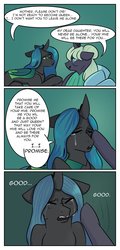 Size: 619x1290 | Tagged: safe, artist:ruthawesome19, queen chrysalis, g4, comic, crying, dialogue, dying, female, mother and daughter, promise