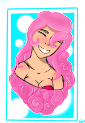 Size: 720x1043 | Tagged: safe, artist:chickwithaho0di3, pinkie pie, human, g4, female, humanized, smiling, solo
