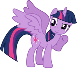Size: 1214x1080 | Tagged: safe, artist:iknowpony, twilight sparkle, alicorn, pony, three's a crowd, .svg available, cutie mark, female, hooves, horn, mare, simple background, smiling, solo, spread wings, transparent background, twilight sparkle (alicorn), vector, wings