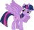 Size: 1214x1080 | Tagged: safe, artist:iknowpony, twilight sparkle, alicorn, pony, g4, three's a crowd, .svg available, cutie mark, female, hooves, horn, mare, simple background, smiling, solo, spread wings, transparent background, twilight sparkle (alicorn), vector, wings