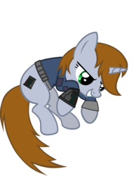 Size: 3826x5000 | Tagged: safe, artist:aborrozakale, oc, oc only, oc:littlepip, pony, unicorn, fallout equestria, g4, absurd resolution, clothes, fallout, female, jumpsuit, mare, simple background, solo, transparent background, vault suit, vector