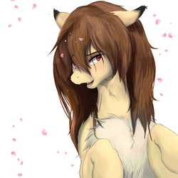 Size: 1000x1000 | Tagged: safe, artist:sakuracheetah, oc, oc only, oc:shidare sakura, pony, flower petals, looking at you, solo