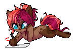 Size: 146x98 | Tagged: safe, artist:doekitty, oc, oc only, oc:ruef, earth pony, pony, animated, drawing, female, gif, mare, pixel art, simple background, solo, transparent background