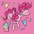 Size: 1024x1024 | Tagged: safe, artist:pansyseed, pinkie pie, earth pony, pony, g4, cupcake, female, food, solo