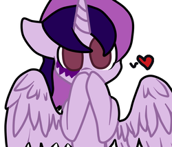 Size: 1024x874 | Tagged: safe, artist:shadow music, oc, oc only, oc:shadow music, alicorn, pony, adorable face, alicorn oc, chibi, cute, heart, rock, solo