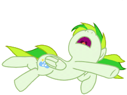 Size: 960x720 | Tagged: safe, artist:toyminator900, oc, oc only, oc:green lightning, pony, animated, gif, nose in the air, open mouth, simple background, sleeping, sleepy starlight, solo, transparent background, zzz