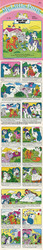 Size: 502x2921 | Tagged: safe, baby applejack, baby blossom, baby firefly, baby glory, baby lickety-split, gusty, lemon drop, majesty, pony, comic:my little pony (g1), g1, official, color theory, comic, female, horn, paint, show jumping, show stable, soap, that pony sure does love showjumping, twirled her magic horn, weather witch