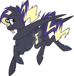 Size: 1280x1303 | Tagged: safe, artist:agentkirin, zapp, oc, oc:sky song, pegasus, pony, female, mare, power ponies, simple background, solo, transparent background, watermark