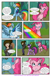 Size: 1200x1800 | Tagged: safe, artist:yogfan, pinkie pie, rainbow dash, twilight sparkle, oc, alicorn, hylian, pony, comic:but i do now, g4, comic, crossover, the legend of zelda, twilight sparkle (alicorn)