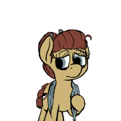 Size: 600x600 | Tagged: safe, artist:thebathwaterhero, oc, oc only, oc:cellophane, pony, simple background, towel, transparent background