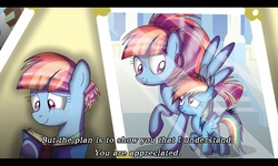 Size: 3642x2181 | Tagged: safe, artist:kimmyartmlp, rainbow dash, windy whistles, pony, g4, crying, cute, female, filly, filly rainbow dash, high res, mother and daughter, photo, younger