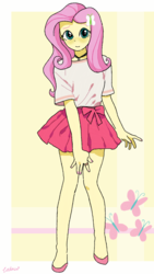 Size: 720x1280 | Tagged: safe, artist:leone di cielo, fluttershy, equestria girls, g4, cute, female, looking at you, ring, shyabetes, solo