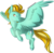 Size: 3472x3392 | Tagged: safe, artist:polyhexian, lightning dust, pegasus, pony, g4, female, flying, high res, signature, simple background, smiling, smirk, solo, spread wings, transparent background, wings