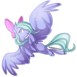 Size: 3600x3600 | Tagged: safe, artist:polyhexian, flitter, pony, g4, female, flying, high res, signature, simple background, solo, spread wings, transparent background, wings