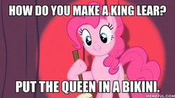 Size: 600x337 | Tagged: safe, edit, edited screencap, screencap, pinkie pie, earth pony, pony, baby cakes, g4, my little pony: friendship is magic, male, memeful.com, the simpsons