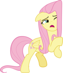 Size: 3245x3724 | Tagged: safe, artist:frownfactory, fluttershy, pegasus, pony, fluttershy leans in, g4, .svg available, against wall, female, folded wings, high res, mare, simple background, solo, svg, transparent background, vector, wings