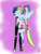 Size: 768x1024 | Tagged: safe, artist:ilaria122, rainbow dash, soarin', equestria girls, g4, clothes, converse, female, halter top, male, midriff, ponied up, ponytail, ship:soarindash, shipping, shoes, skirt, sneakers, socks, sports bra, straight