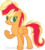 Size: 1024x1126 | Tagged: safe, artist:bezziie, applejack, pegasus, pony, g4, alternate universe, base used, female, flapplejack, race swap, simple background, solo, transparent background