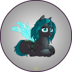 Size: 5000x5000 | Tagged: safe, artist:lakword, oc, oc only, oc:skethy, changeling, absurd resolution, changeling oc, lying down, relaxing, simple background, solo, transparent background