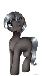 Size: 1217x2160 | Tagged: safe, artist:kourma, oc, oc only, unnamed oc, pony, unicorn, cute, ocbetes, simple background, solo, transparent background