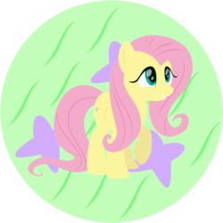 Size: 1080x1080 | Tagged: safe, artist:iknowpony, fluttershy, pegasus, pony, g4, .svg available, cute, cutie mark, female, grin, hooves, lineless, mare, raised hoof, shyabetes, smiling, solo, vector, wings