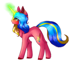 Size: 1540x1277 | Tagged: safe, artist:alithecat1989, oc, oc only, oc:ali, pony, unicorn, female, magic, mare, simple background, solo, transparent background