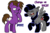 Size: 4500x3000 | Tagged: safe, artist:befishproductions, oc, oc only, oc:befish, oc:epic fable, pegasus, pony, unicorn, clothes, female, high res, male, mare, palette swap, recolor, scarf, signature, simple background, socks, stallion, transparent background