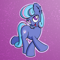 Size: 1280x1280 | Tagged: safe, artist:ashtoneer, oc, oc only, oc:sapphire lollipop, earth pony, pony, female, looking at you, mare, smiling, solo