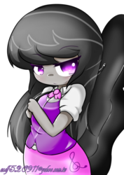 Size: 1280x1810 | Tagged: safe, artist:asdf520911, artist:linkaluote, octavia melody, equestria girls, g4, bedroom eyes, female, looking at you, solo