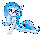 Size: 144x129 | Tagged: safe, artist:doekitty, oc, oc only, oc:bubble lee, pony, unicorn, animated, blushing, commission, cute, female, freckles, gif, ocbetes, pixel art, simple background, smiling, solo, transparent background