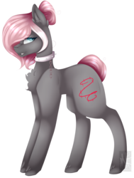 Size: 2432x3212 | Tagged: safe, artist:mauuwde, oc, oc only, oc:bloody smoke, earth pony, pony, female, high res, mare, simple background, solo, transparent background