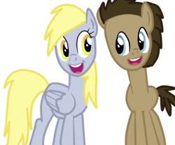 Size: 6000x5000 | Tagged: dead source, safe, artist:green-viper, derpy hooves, doctor whooves, time turner, earth pony, pony, g4, absurd resolution, base used, faic, female, male, ship:doctorderpy, shipping, straight
