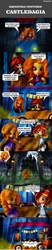 Size: 800x3880 | Tagged: safe, artist:whatthehell!?, edit, adagio dazzle, sunset shimmer, equestria girls, g4, castlevania, doll, equestria girls minis, food, forest, funny, graveyard, irl, japanese, lamp, photo, road, rope, spanish, sunset sushi, sushi, toy, truck