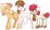 Size: 2098x1249 | Tagged: safe, artist:gallantserver, oc, oc only, oc:chicken wings, oc:cocoa belle, oc:pippin apple, earth pony, pegasus, pony, concave belly, crystalverse, female, filly, foal, next generation, offspring, parent:apple bloom, parent:button mash, parent:featherweight, parent:pipsqueak, parent:scootaloo, parent:sweetie belle, parents:pipbloom, parents:scootaweight, parents:sweetiemash, raised hoof, simple background, transparent background