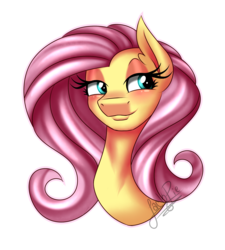 Size: 1800x2000 | Tagged: safe, artist:jack-pie, fluttershy, pony, g4, female, mare, simple background, smiling, solo, transparent background