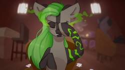 Size: 1366x768 | Tagged: safe, artist:chibadeer, oc, oc only, earth pony, pony, facehoof, female, mare, solo