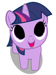 Size: 2250x3000 | Tagged: safe, artist:coldbologna, editor:pontology, twilight sparkle, pony, unicorn, g4, adoracreepy, creepy, cute, dead eyes, female, filly, high res, looking at you, no catchlights, simple background, solo, staring into the abyss, staring into your soul, the void, transparent background, twiabetes, vector