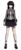 Size: 835x1968 | Tagged: safe, artist:katedoof, octavia melody, human, g4, anime, clothes, crossover, danganronpa, female, high heels, humanized, necktie, pleated skirt, shoes, simple background, skirt, socks, solo, style emulation, transparent background